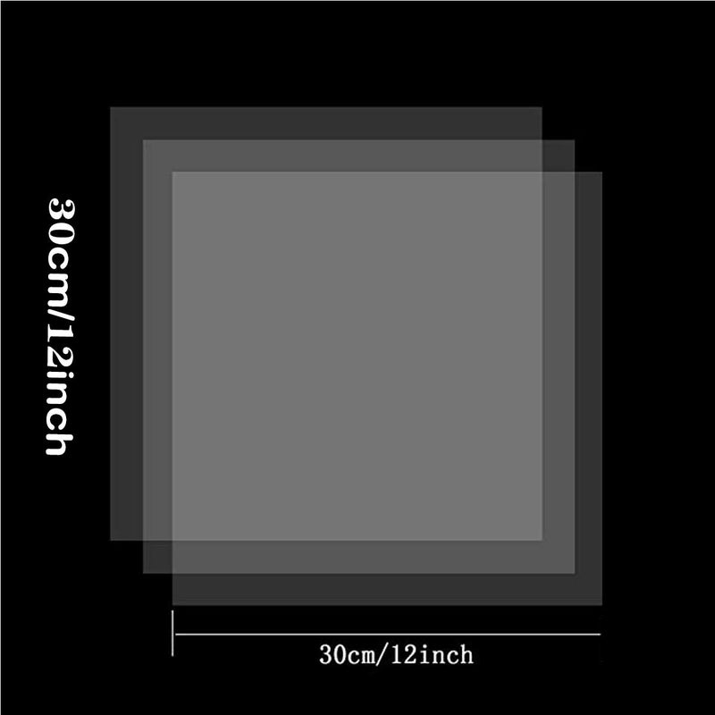 ArtCute 15 Pieces 4 mil Blank Stencil Sheets, 12 x 12 Inch Clear Blank Material Mylar Templates, Square Stencil Template for Vinyl Cutting Machine/Silhouette Stencils Material - Image 2